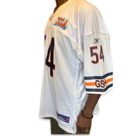 Urlacher Chicago Bears Super Bowl XLI Reebok Authentic NFL Equipment Jersey- 2XL - Picture 3 of 14